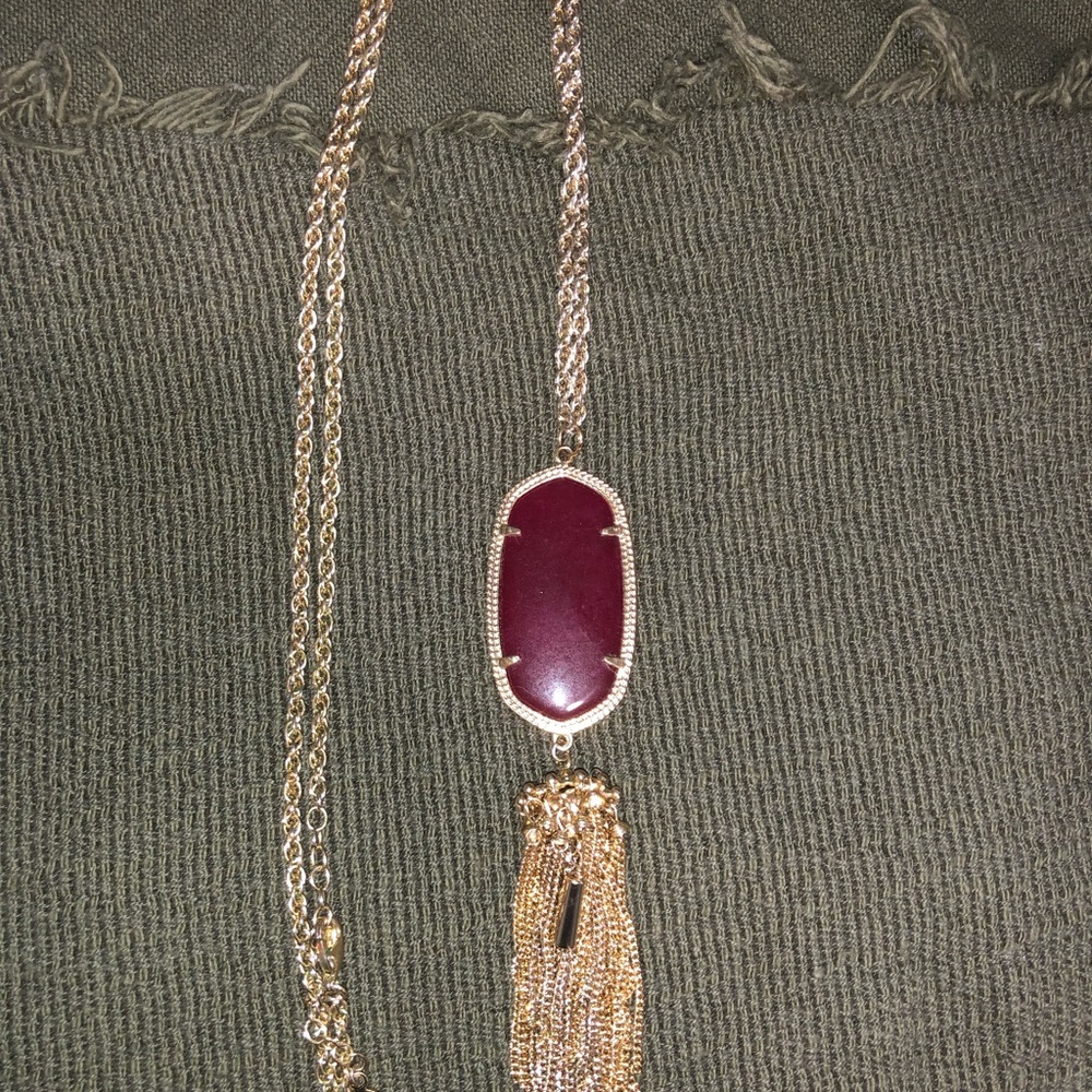Kendra Scott Rayne Necklace Maroon